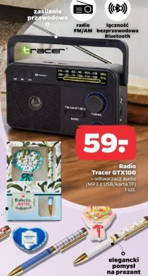 Zestaw prezentowy długopis z magnesem na Dzień Babci lub Dzień Dziadka (różne wzory) magnes wym. 6,5×7,5 cm, długopis dł. 14 cm, 1 kpl. promocja w Netto