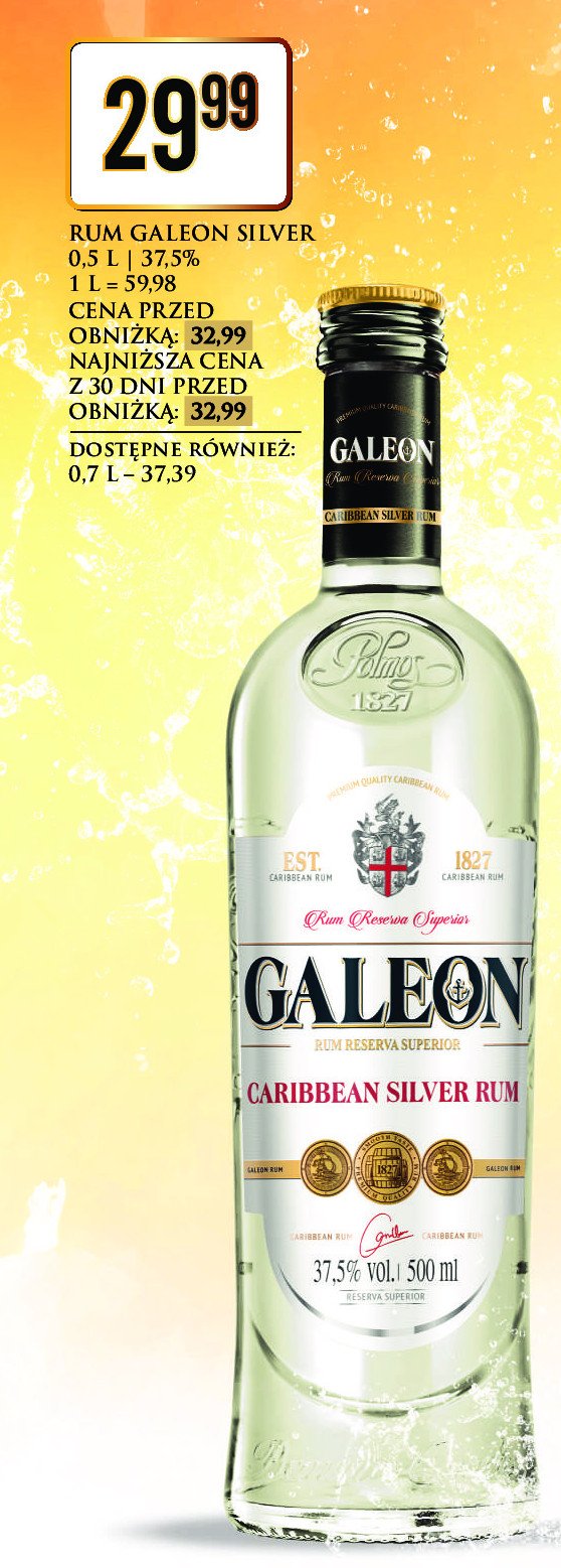 Rum Galeon silver promocja