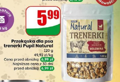 Przekąska dla psa trenerki wołowina 120g promocja w Dino