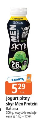 Jogurt Jogurt pitny skyr Men Protein Bakoma promocja w Leclerc