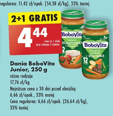 Makaron z morszczukiem i warzywami Bobovita promocja