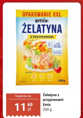 Żelatyna z przyprawami  promocja w Dino
