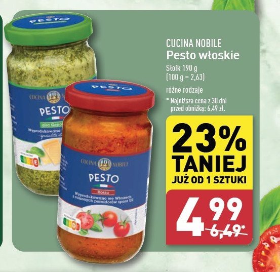 Pesto rosso Cucina nobile promocja