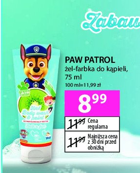 Żel-farba do kąpieli psi patrol promocja