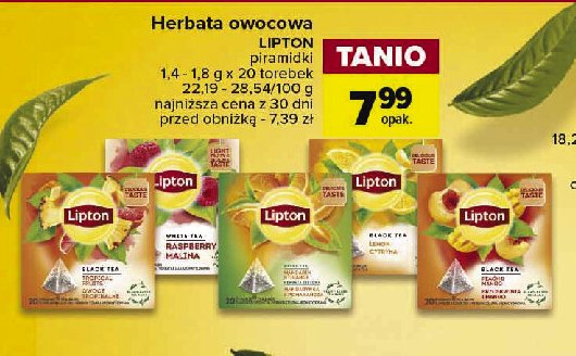 Herbata mandarin & orange Lipton green tea promocja
