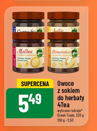 Czarny bez z sokiem pomarańczowym 4tea promocja