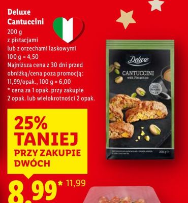 Cantuccini z orzechami laskowymi  promocja w Lidl