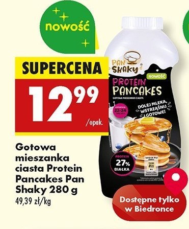 Mieszanka do przygotowania pancakes Pan shaky promocja