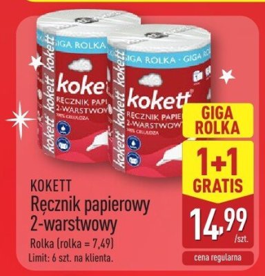 Ręcznik papierowy 2-warstwowy Rolka Gigant promocja w Aldi