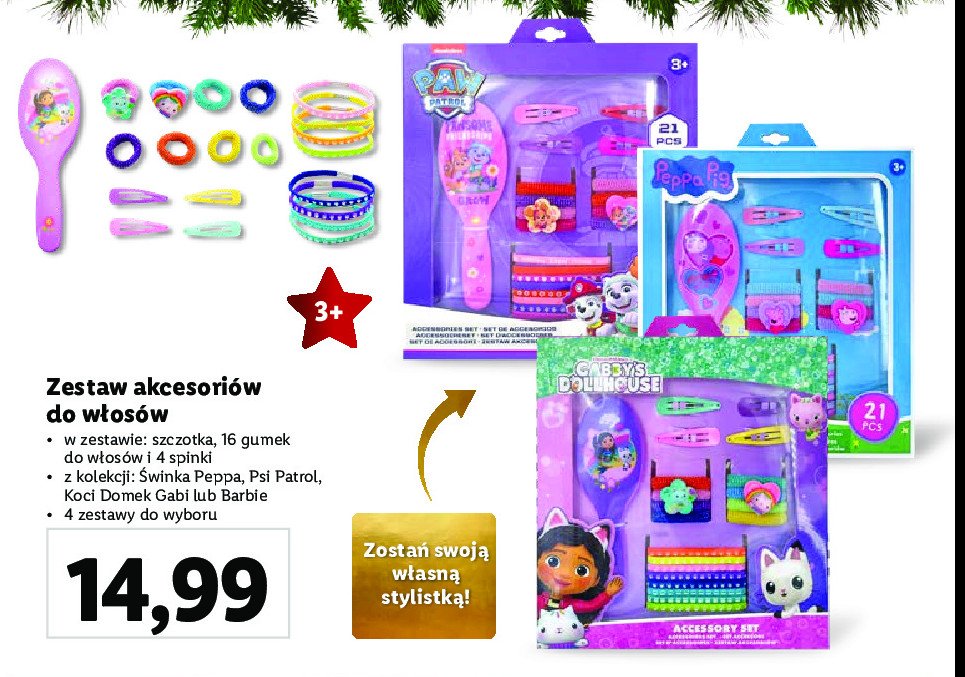 Zestaw z akcesoriami do w艂os贸w 艣winka peppa promocja