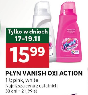 Płyn Vanish Oxi Action promocja w Stokrotka