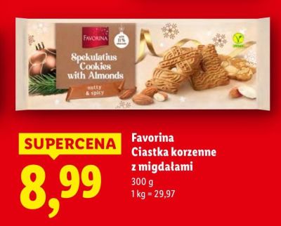 Ciastka korzenne z migdałami  promocja w Lidl