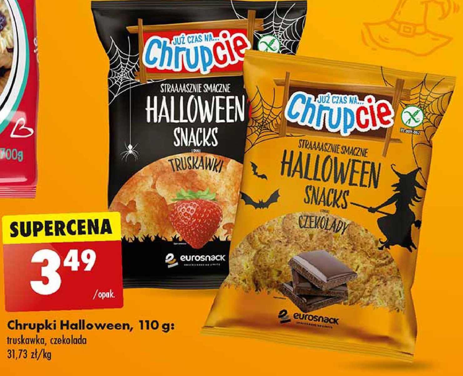 Chrupki halloween truskawkowe Chrupcie promocja