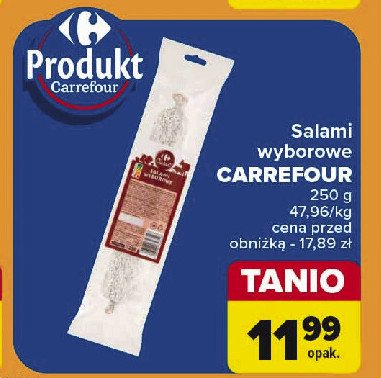 Salami wyborowe Carrefour promocja w Auchan