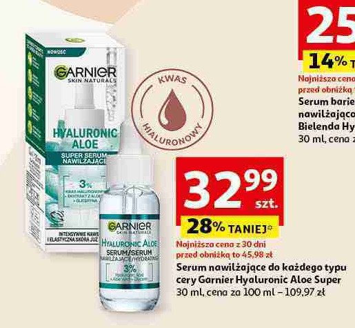 Serum nawilżające GARNIER HYALURONIC ALOE promocja