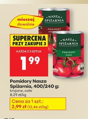 Pomidory całe promocja w Biedronka