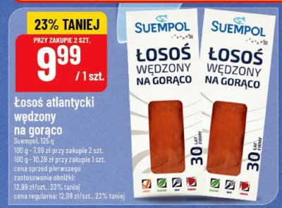 Łosoś atlantycki wędzony na gorąco promocja w POLOmarket