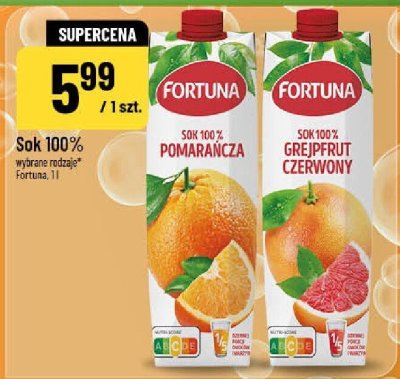 Sok 100% grejpfrut czerwony  promocja w POLOmarket