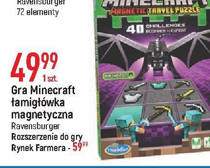 Dodatek do gry minecraft - rynek farmera Ravensburger promocja