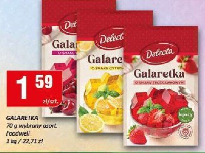 Galaretka Delecta 70g promocja w Chorten
