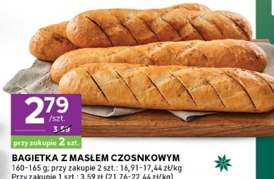 Bagietka z masłem czosnkowym Bakerville promocja w Stokrotka