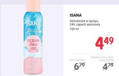 Dezodorant w sprayu, 24h, zapach sezonowy Ocean Bliss 150 ml promocja w Rossmann