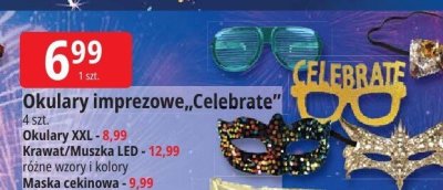 Okulary imprezowe "Celebrate" 4 szt. arpex promocja w Leclerc