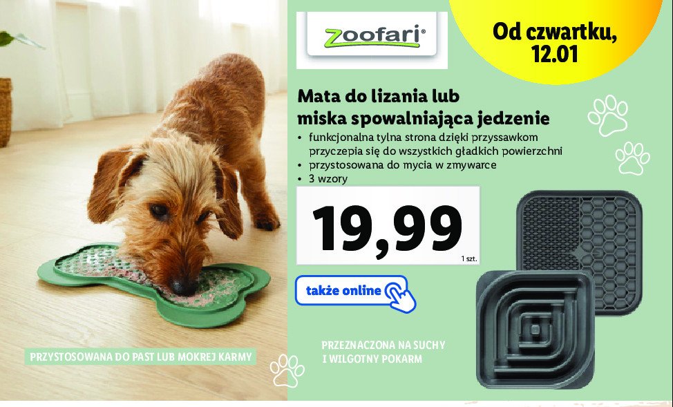 Miska dla psa spowalniająca jedzenie Zoofari promocja