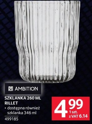Szklanka 260 ml Rillet promocja w Selgros