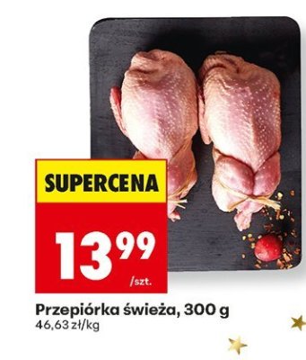 Przepiórka świeża, 300 g promocja w Biedronka