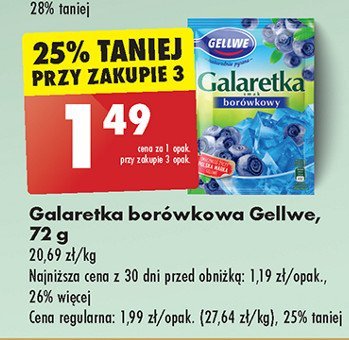 Galaretka borówkowa Gellwe promocja