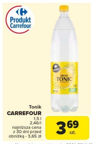 Napój fresh tonic Carrefour sensation promocja w Carrefour