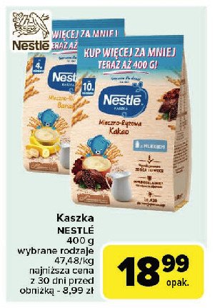 Kaszka mleczno-ryżowa kakao Nestle kaszka promocja