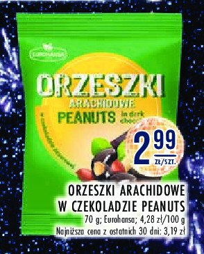 Orzechy arachidowe w czekoladzie Eurohansa promocja