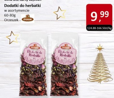 Dodatki do herbatki w asortymencie Orzeszek promocja w Market Point