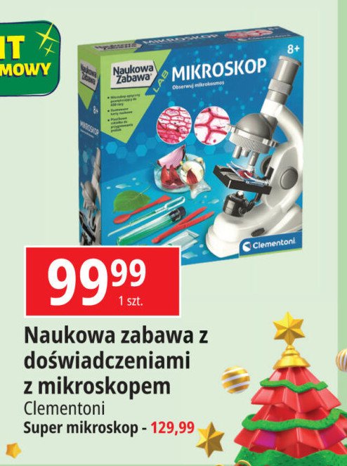 Naukowa zabawa "super mikroskop" Clementoni promocja