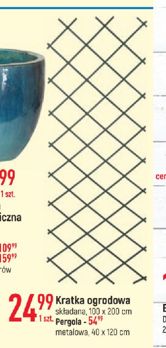 Kratka ogrodowa sk艂adana 100 x 200 cm promocja
