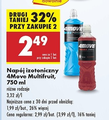 Napój wiśniowy 4move promocja