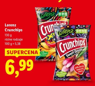 Chipsy Crunchips promocja w Lidl