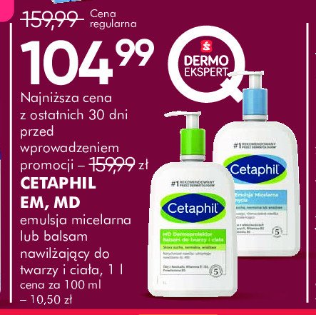 Emulsja micelarna do mycia Cetaphil em promocja