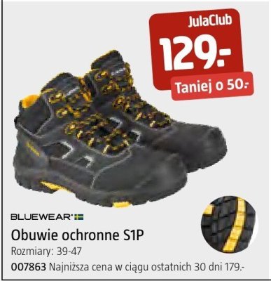 Obuwie ochronne Obuwie ochronne S1P BLUEWEAR promocja w Jula