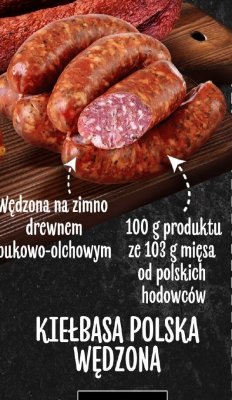 Kiełbasa polska wędzona promocja w POLOmarket