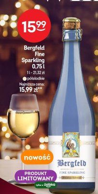 Wino Bergfeld Fine Sparkling 0,75l promocja w Żabka