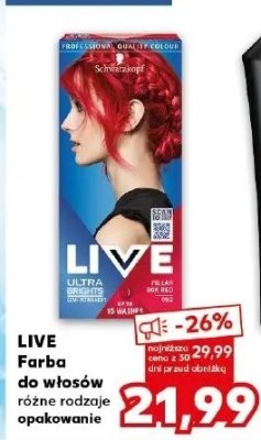 Farba do w艂os贸w 092 Schwarzkopf live ultra brights promocja