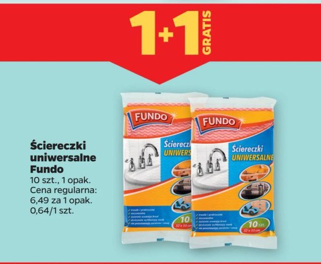 Ściereczki uniwersalne FUNDO promocja