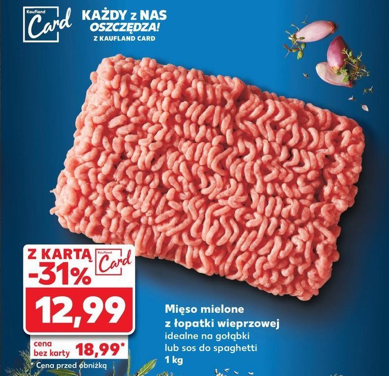 Mięso mielone z łopatki wieprzowej promocja