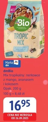 Mix tropikalny dmBio promocja w Drogerie DM