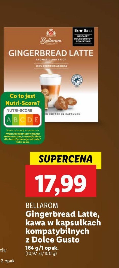 Kawa gingerbread latte Bellarom promocja