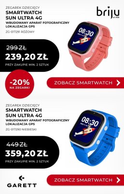 Smartwatch dziecięcy GARETT SUN ULTRA 4G niebieski promocja w Prezenty