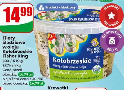 Filety śledziowe w oleju Kołobrzeskie  promocja w Dino